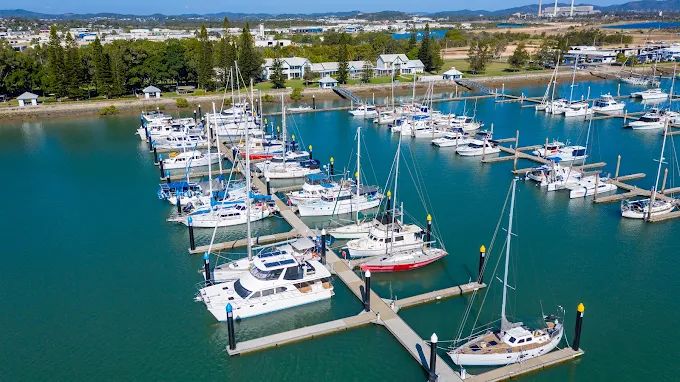 Aerial view of Gladstone Marina